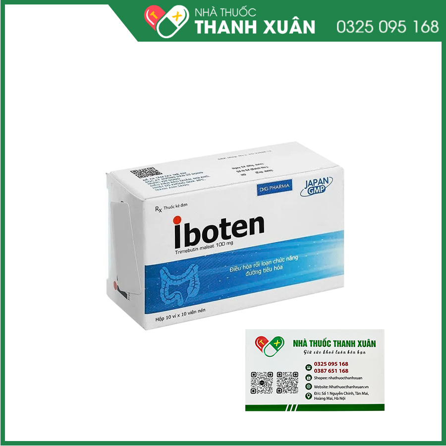 Iboten điều trị triệu chứng của đau, rối loạn nhu động ruột